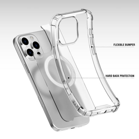 iPhone 16 Pro Max 4smarts IBIZA Cover - MagSafe Kompatibel - Gennemsigtig