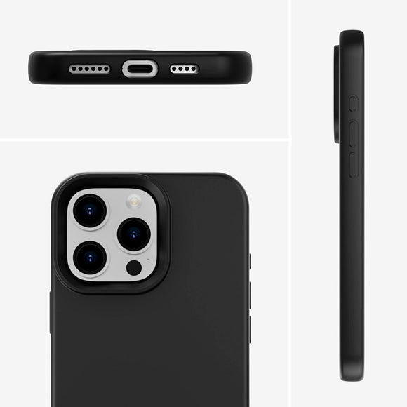 iPhone 16 Pro 4Smarts Liquid Silikone Cupertino Cover - MagSafe Kompatibel - Sort