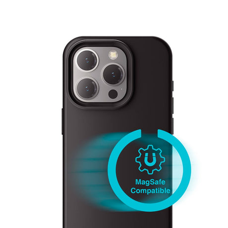iPhone 16 Pro 4Smarts Liquid Silikone Cupertino Cover - MagSafe Kompatibel - Sort