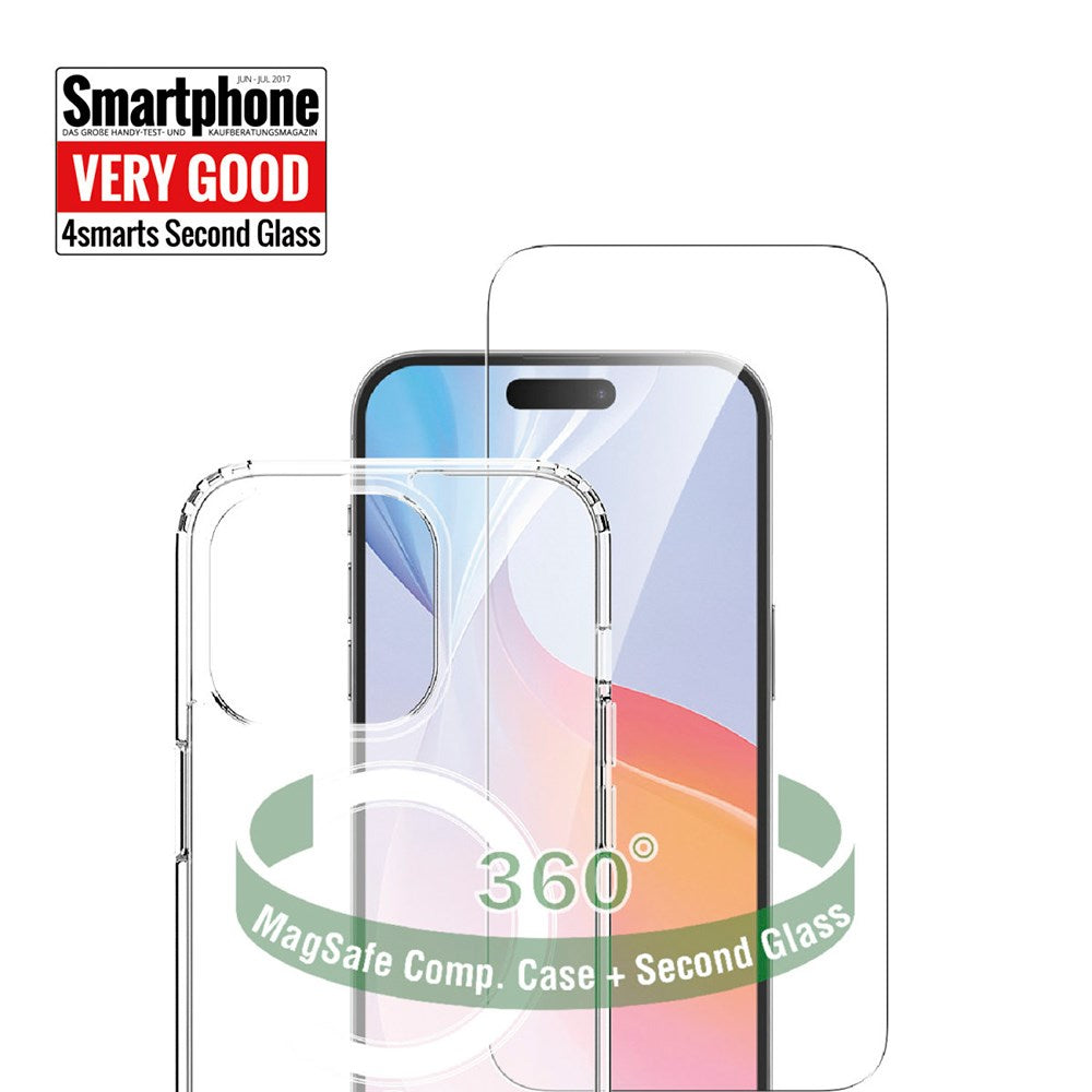 iPhone 16 Pro 4smarts 360° Premium Protection Set (MagSafe Cover + Skærmbeskyttelse)