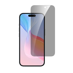 iPhone 16 4smarts Second Glass Privacy Skærmbeskyttelse m. Monteringsramme - Case Friendly - Gennemsigtig