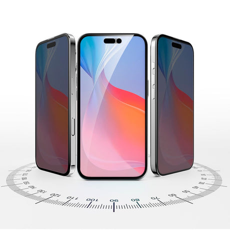 iPhone 16 4smarts Second Glass Privacy Skærmbeskyttelse m. Monteringsramme - Case Friendly - Gennemsigtig