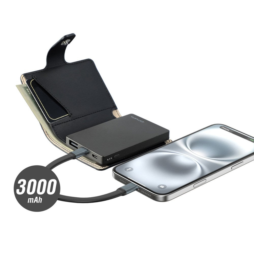 4Smarts PowerBank Wallet 3000 mAh - Sort