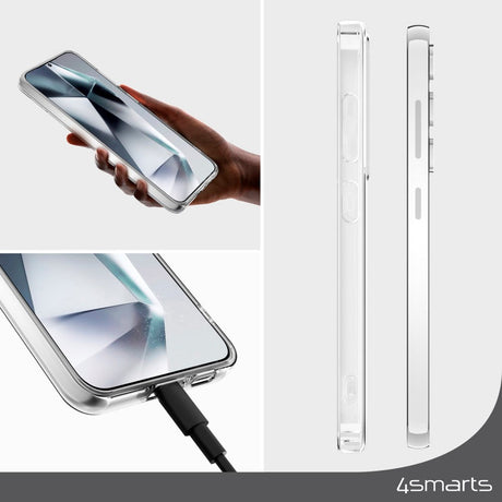Samsung Galaxy S25+ (Plus) 4Smarts 360° Protection Set m. Cover & Skærmbeskyttelsesglas - Gennemsigtig