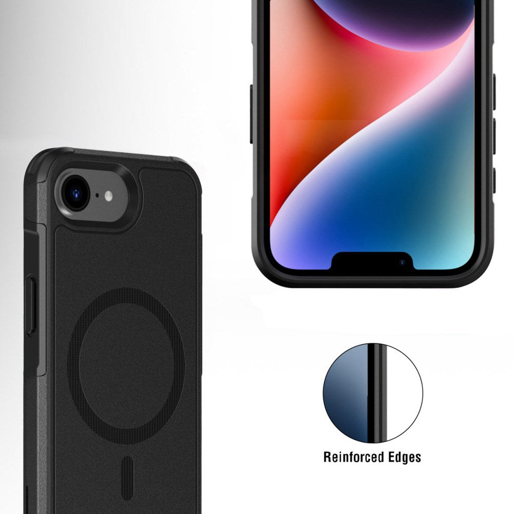 iPhone 17e / 16e 4smarts Defend Hybrid Cover - MagSafe Kompatibel - Sort