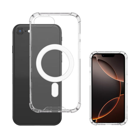 iPhone 17e / 16e 4smarts Ibiza Hybrid Cover - MagSafe Kompatibel - Gennemsigtig