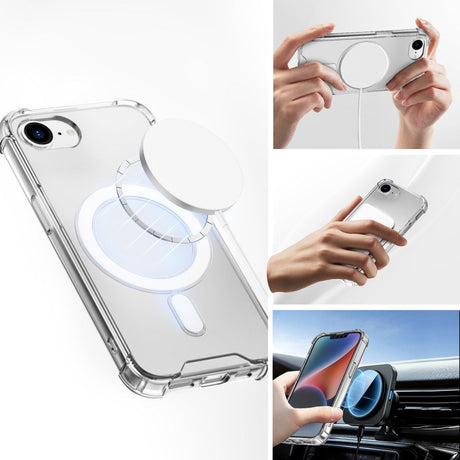 iPhone 17e / 16e 4smarts Ibiza Hybrid Cover - MagSafe Kompatibel - Gennemsigtig