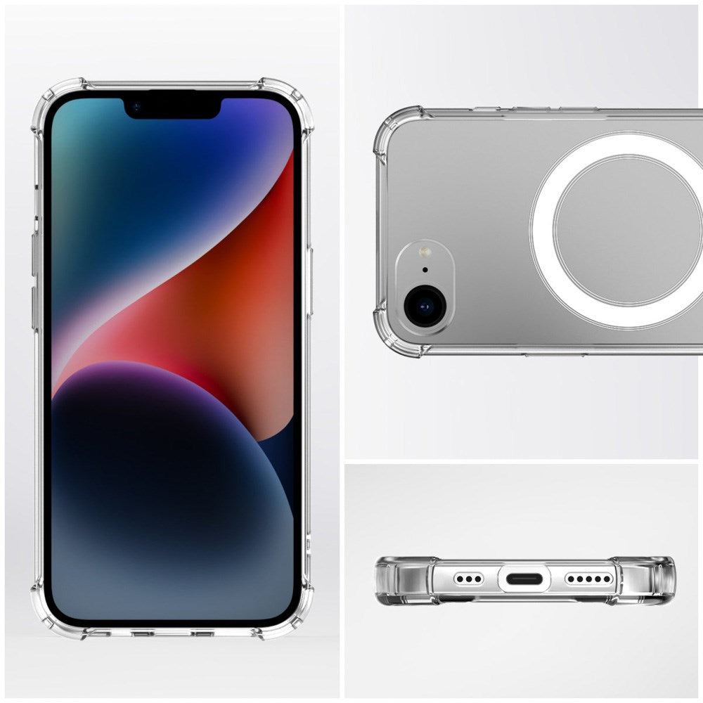 iPhone 17e / 16e 4smarts Ibiza Hybrid Cover - MagSafe Kompatibel - Gennemsigtig