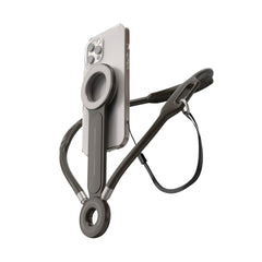 4smarts Magnetisk Halsholder til Mobil - MagSafe Kompatibel - Sort