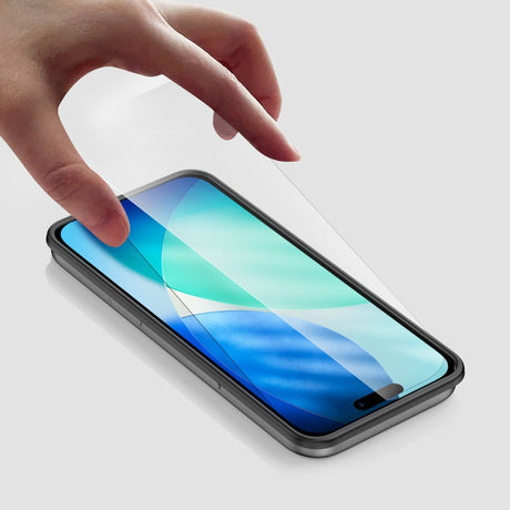 iPhone 17 Pro 4Smarts Second Glass Skærmbeskyttelse m. Monteringsramme - Case Friendly - Gennemsigtig