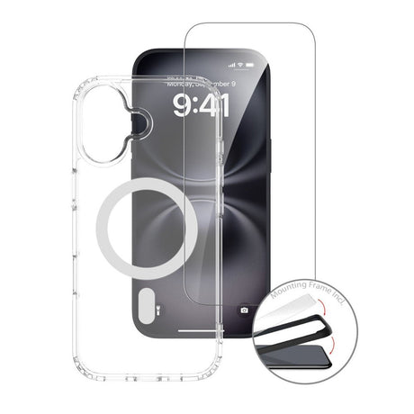 iPhone 17 4Smarts 360° Protection Set m. Cover & Skærmbeskyttelsesglas - MagSafe Kompatibel - Gennemsigtig