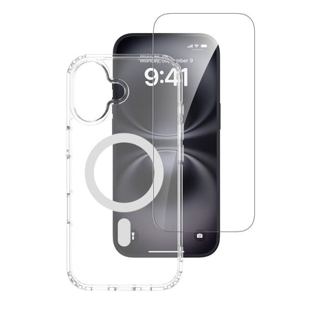 iPhone 17 4Smarts 360° Protection Set m. Cover & Skærmbeskyttelsesglas - MagSafe Kompatibel - Gennemsigtig