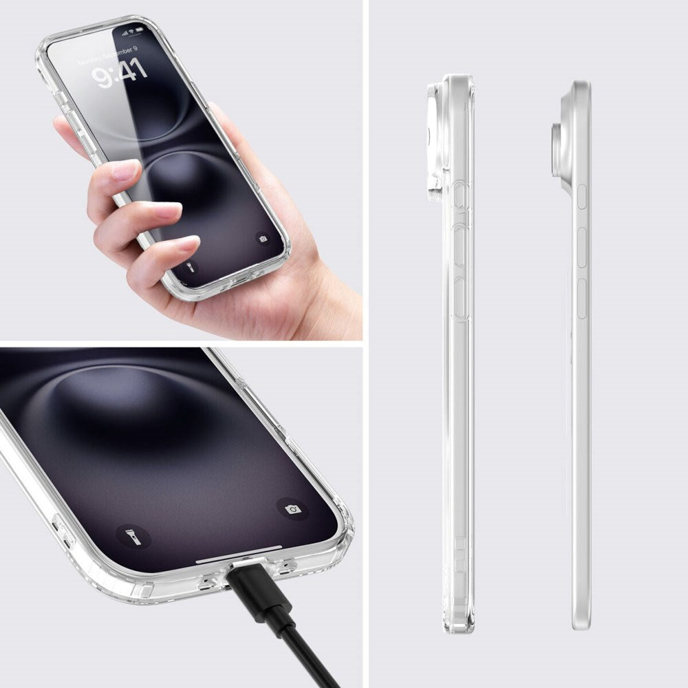 iPhone Air 4Smarts 360° Protection Set m. Cover & Skærmbeskyttelsesglas - MagSafe Kompatibel - Gennemsigtig