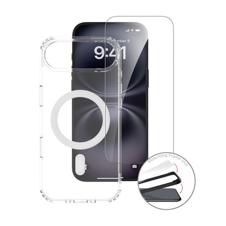 iPhone Air 4Smarts 360° Protection Set m. Cover & Skærmbeskyttelsesglas - MagSafe Kompatibel - Gennemsigtig