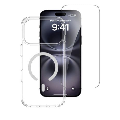 iPhone 17 Pro Max 4Smarts 360° Protection Set m. Cover & Skærmbeskyttelsesglas - MagSafe Kompatibel - Gennemsigtig