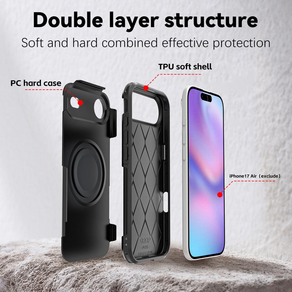 iPhone Air 4Smarts Defend Cover - MagSafe Kompatibel - Sort