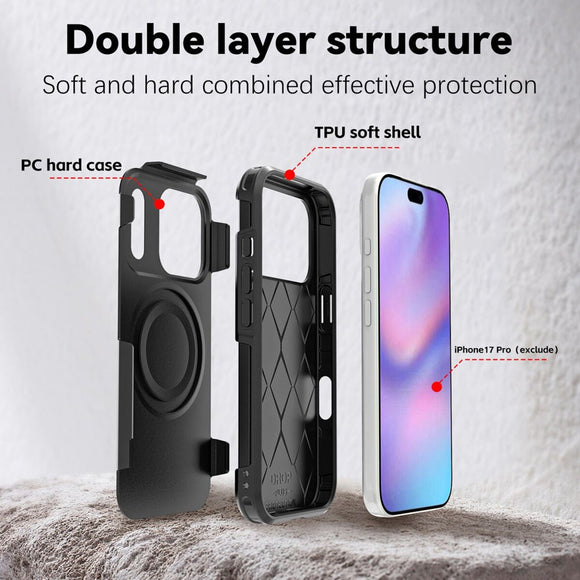 iPhone 17 Pro 4Smarts Defend Cover - MagSafe Kompatibel - Sort