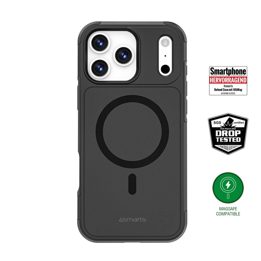 iPhone 17 Pro Max 4Smarts Defend Cover - MagSafe Kompatibel - Sort