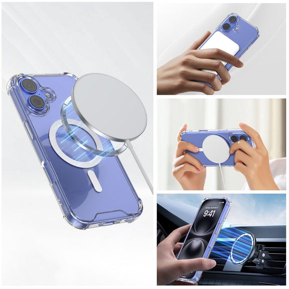 iPhone 17 4Smarts IBIZA Hybrid Cover - MagSafe Kompatibel - Gennemsigtig