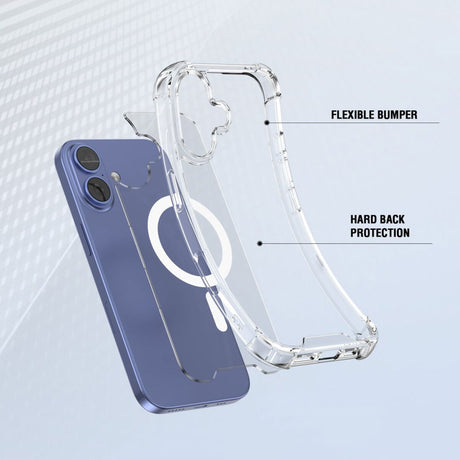 iPhone 17 4Smarts IBIZA Hybrid Cover - MagSafe Kompatibel - Gennemsigtig