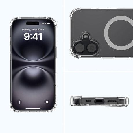 iPhone 17 4Smarts IBIZA Hybrid Cover - MagSafe Kompatibel - Gennemsigtig