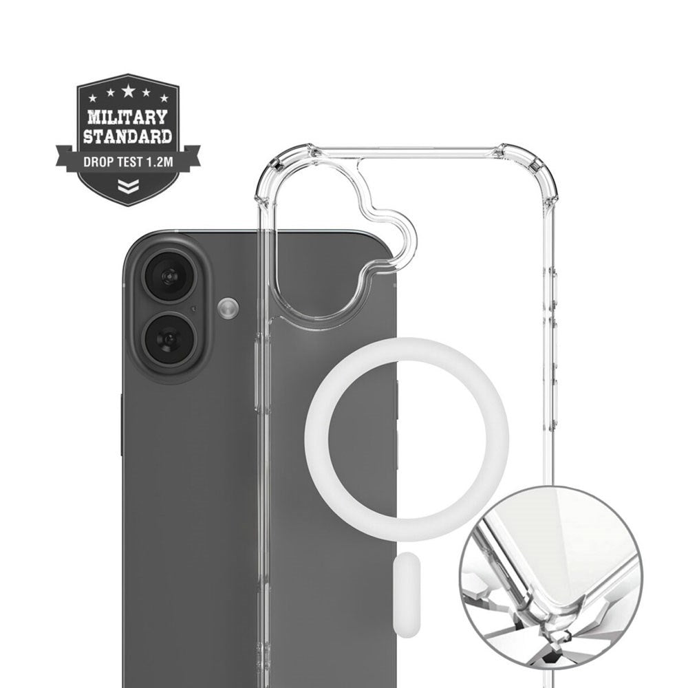 iPhone 17 4Smarts IBIZA Hybrid Cover - MagSafe Kompatibel - Gennemsigtig