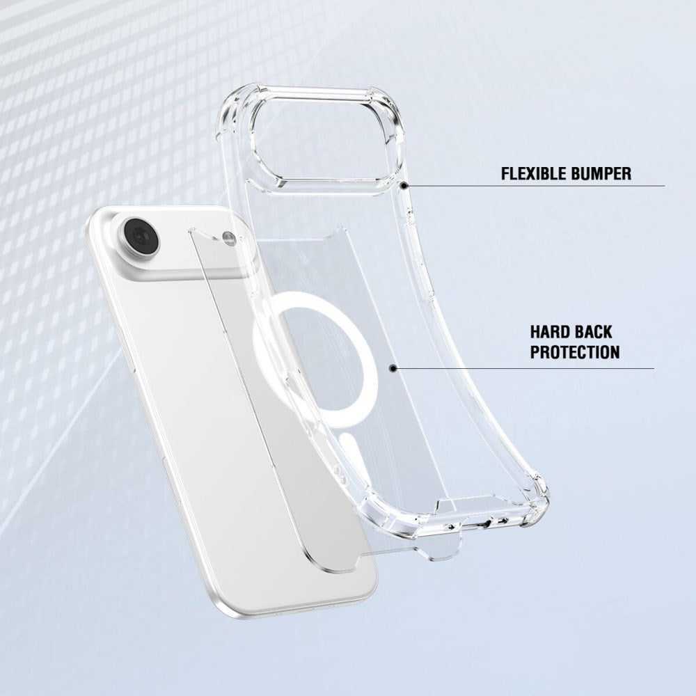 iPhone Air 4Smarts IBIZA Hybrid Cover - MagSafe Kompatibel - Gennemsigtig