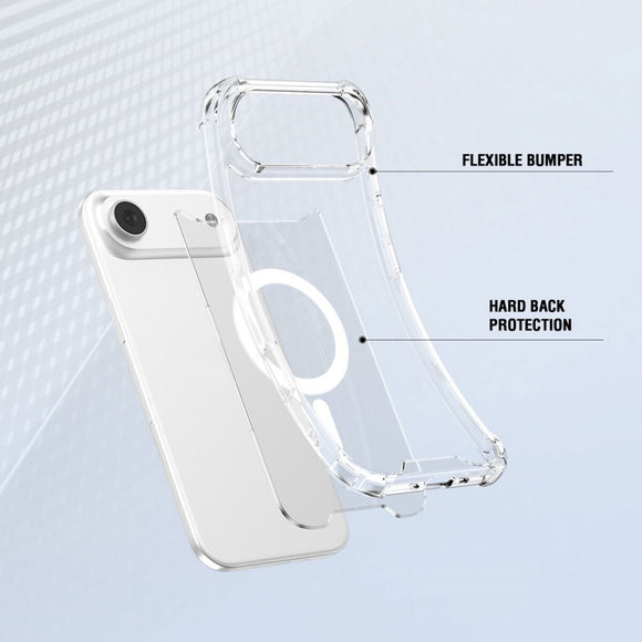 iPhone Air 4Smarts IBIZA Hybrid Cover - MagSafe Kompatibel - Gennemsigtig