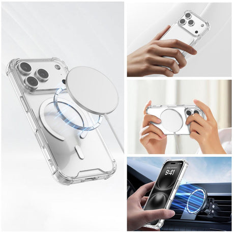 iPhone 17 Pro 4Smarts IBIZA Hybrid Cover - MagSafe Kompatibel - Gennemsigtig