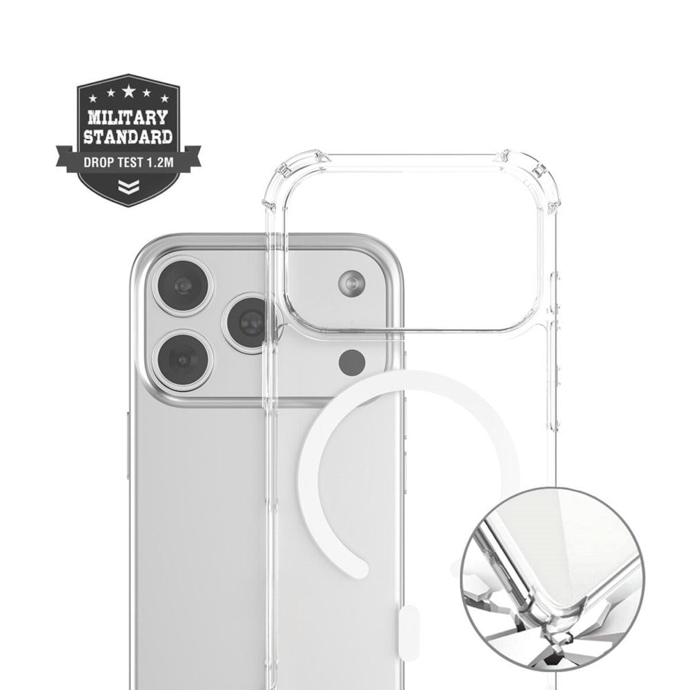 iPhone 17 Pro 4Smarts IBIZA Hybrid Cover - MagSafe Kompatibel - Gennemsigtig
