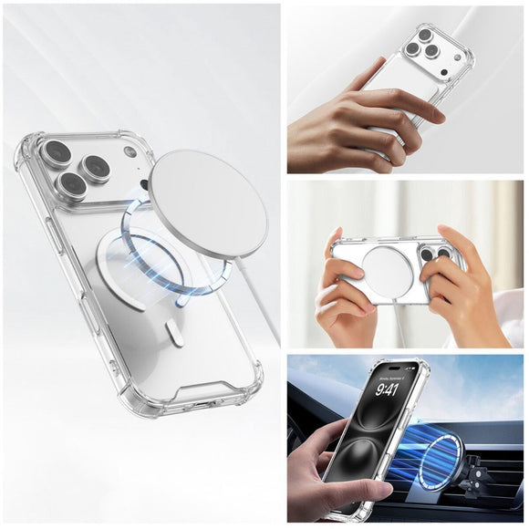 iPhone 17 Pro Max 4Smarts IBIZA Hybrid Cover - MagSafe Kompatibel - Gennemsigtig