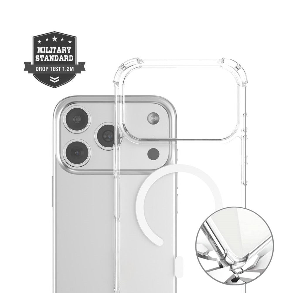 iPhone 17 Pro Max 4Smarts IBIZA Hybrid Cover - MagSafe Kompatibel - Gennemsigtig