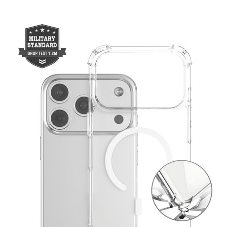 iPhone 17 Pro Max 4Smarts IBIZA Hybrid Cover - MagSafe Kompatibel - Gennemsigtig