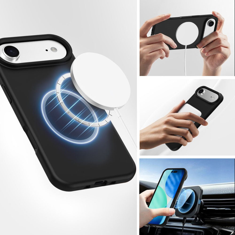 iPhone Air 4Smarts Silikone Cover - MagSafe Kompatibel - Sort