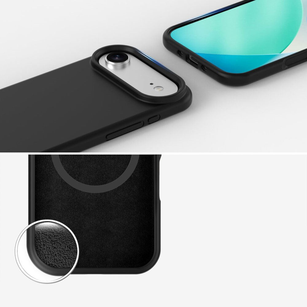iPhone Air 4Smarts Silikone Cover - MagSafe Kompatibel - Sort