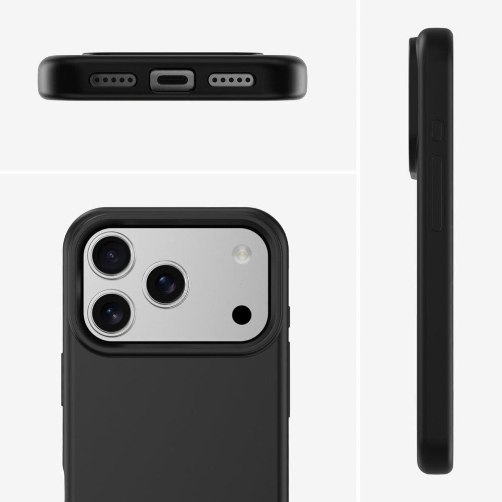 iPhone 17 Pro Max 4Smarts Silikone Cover - MagSafe Kompatibel - Sort