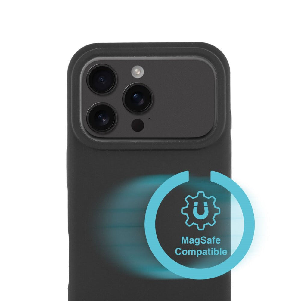 iPhone 17 Pro Max 4Smarts Silikone Cover - MagSafe Kompatibel - Sort