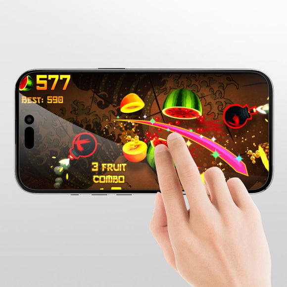 iPhone 17 4Smarts Second Glass Skærmbeskyttelse m. Monteringsramme - Privacy Funktion - Gennemsigtig