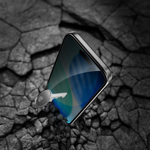iPhone 17 Pro 4Smarts Second Glass Skærmbeskyttelse m. Monteringsramme - Privacy Funktion - Gennemsigtig
