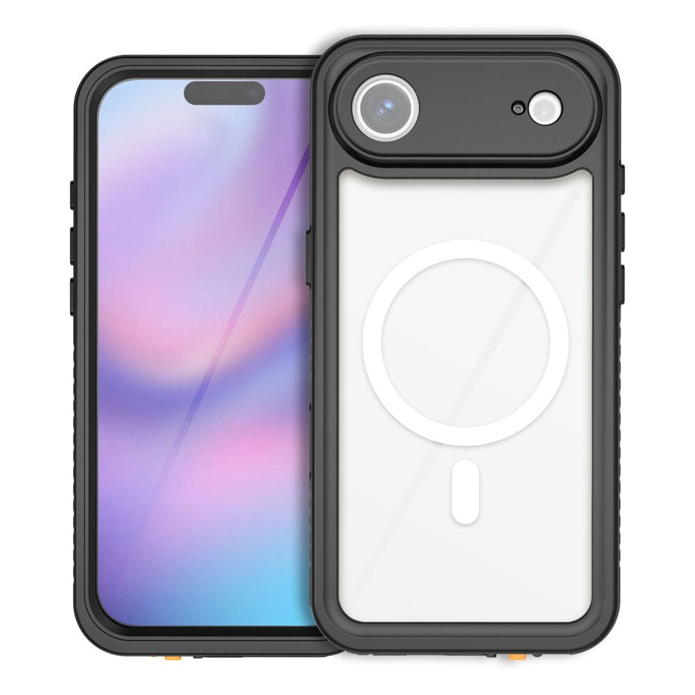 iPhone Air 4Smarts Vandtæt 360 Cover - MagSafe Kompatibel - Gennemsigtig / Sort