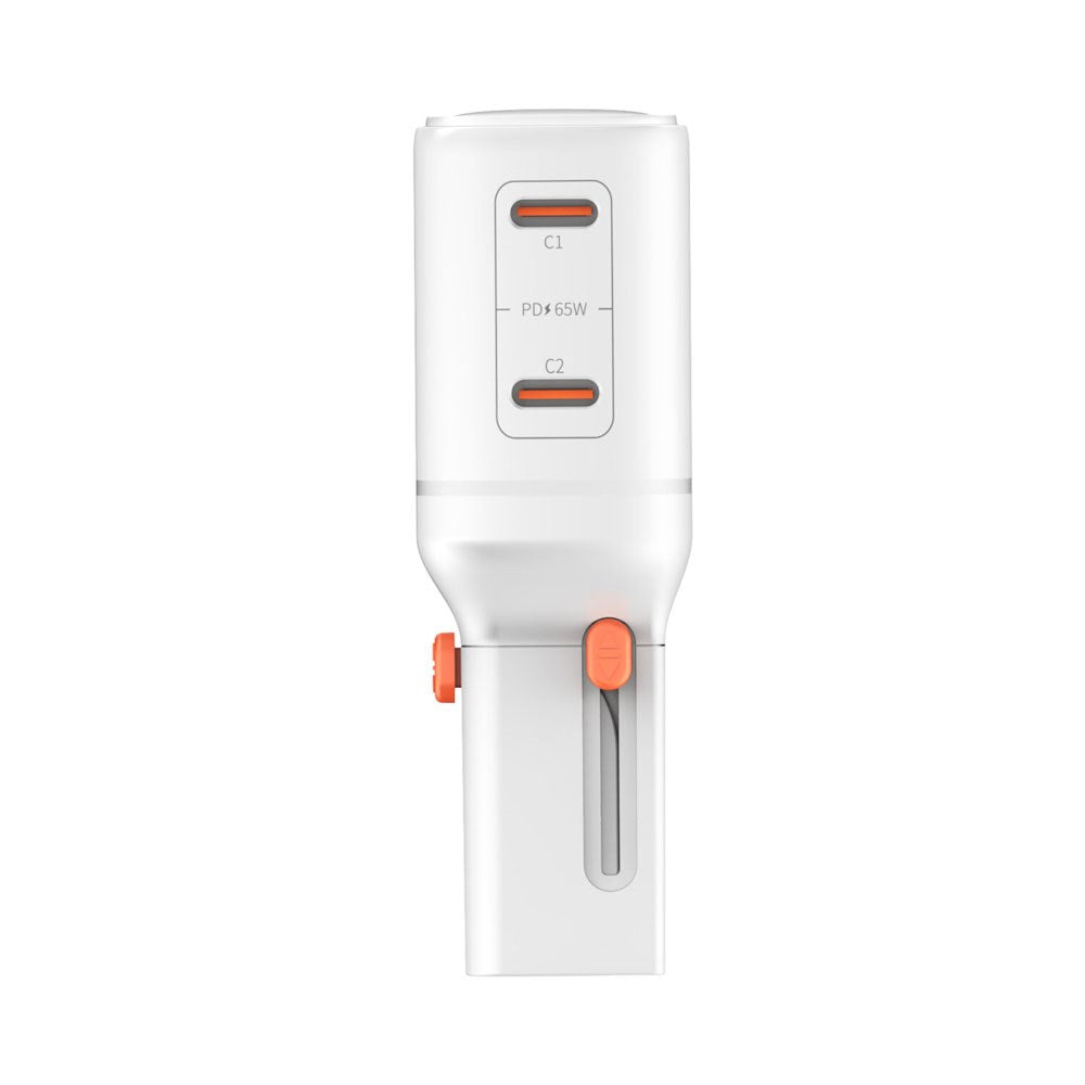 4smarts 65W Rejseadapter til EU/UK/US/AUS m. 2 x USB-C & 1 x USB-A Adapter - Hvid