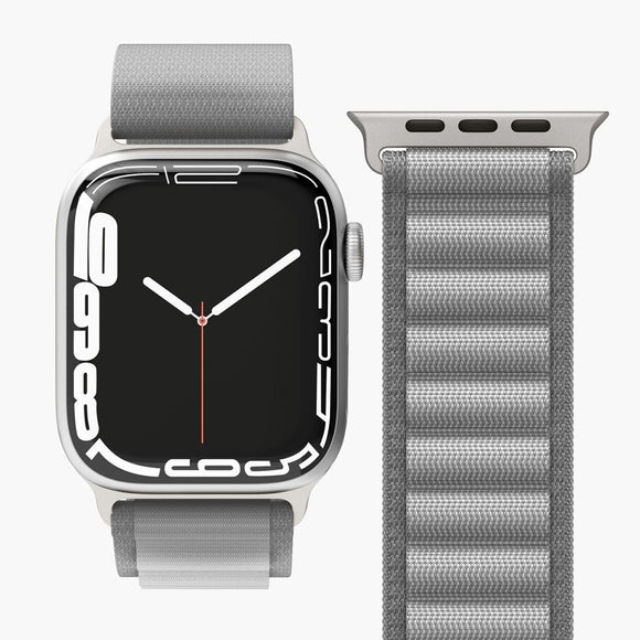 Apple Watch (38/40/SE/41/42mm) Vonmählen Action Loop Nylon Rem - Grå