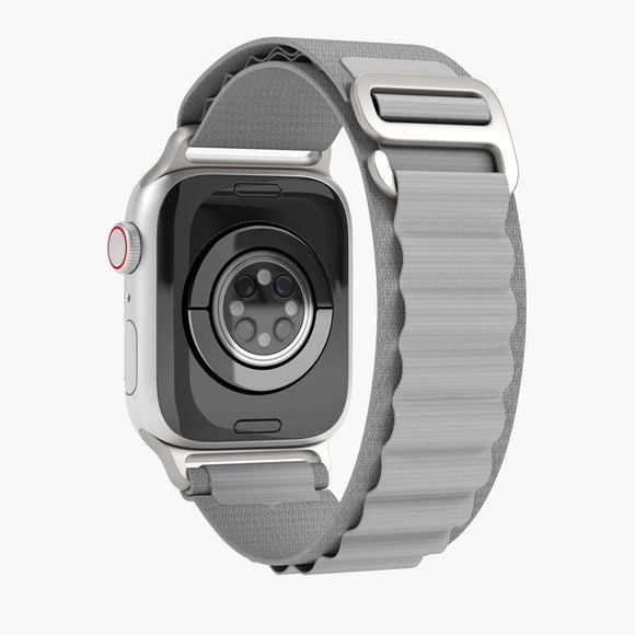 Apple Watch (38/40/SE/41/42mm) Vonmählen Action Loop Nylon Rem - Grå