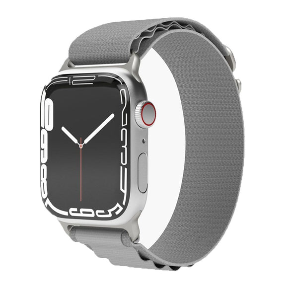 Apple Watch (38/40/SE/41/42mm) Vonmählen Action Loop Nylon Rem - Grå