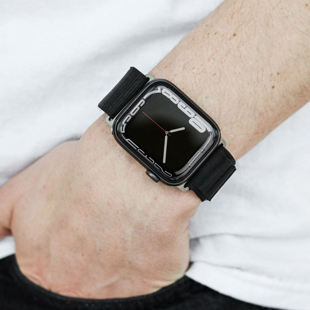 Apple Watch (38/40/SE/41/42mm) Vonmählen Action Loop Nylon Rem - Sort