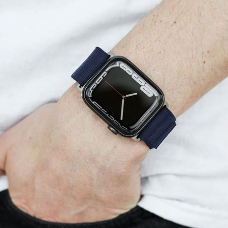 Apple Watch (38/40/SE/41/42mm) Vonmählen Action Loop Nylon Rem - Blå