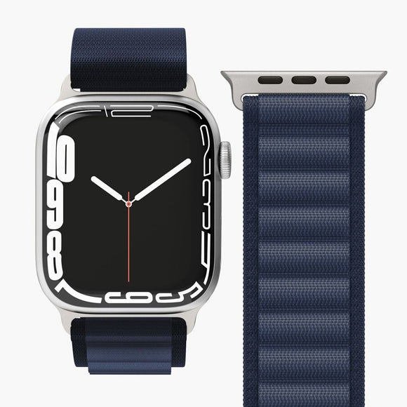 Apple Watch (38/40/SE/41/42mm) Vonmählen Action Loop Nylon Rem - Blå