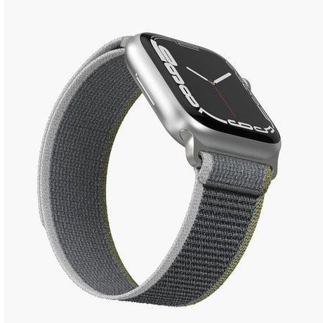 Apple Watch (38/40/SE/41/42mm) Vonmählen Trekking Loop Nylon Rem - Grå / Grøn