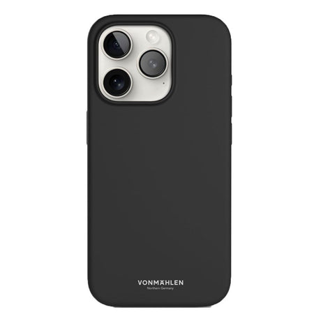 Vonmählen iPhone 15 Pro Max Eco Silikone Cover - MagSafe Kompatibel - Sort