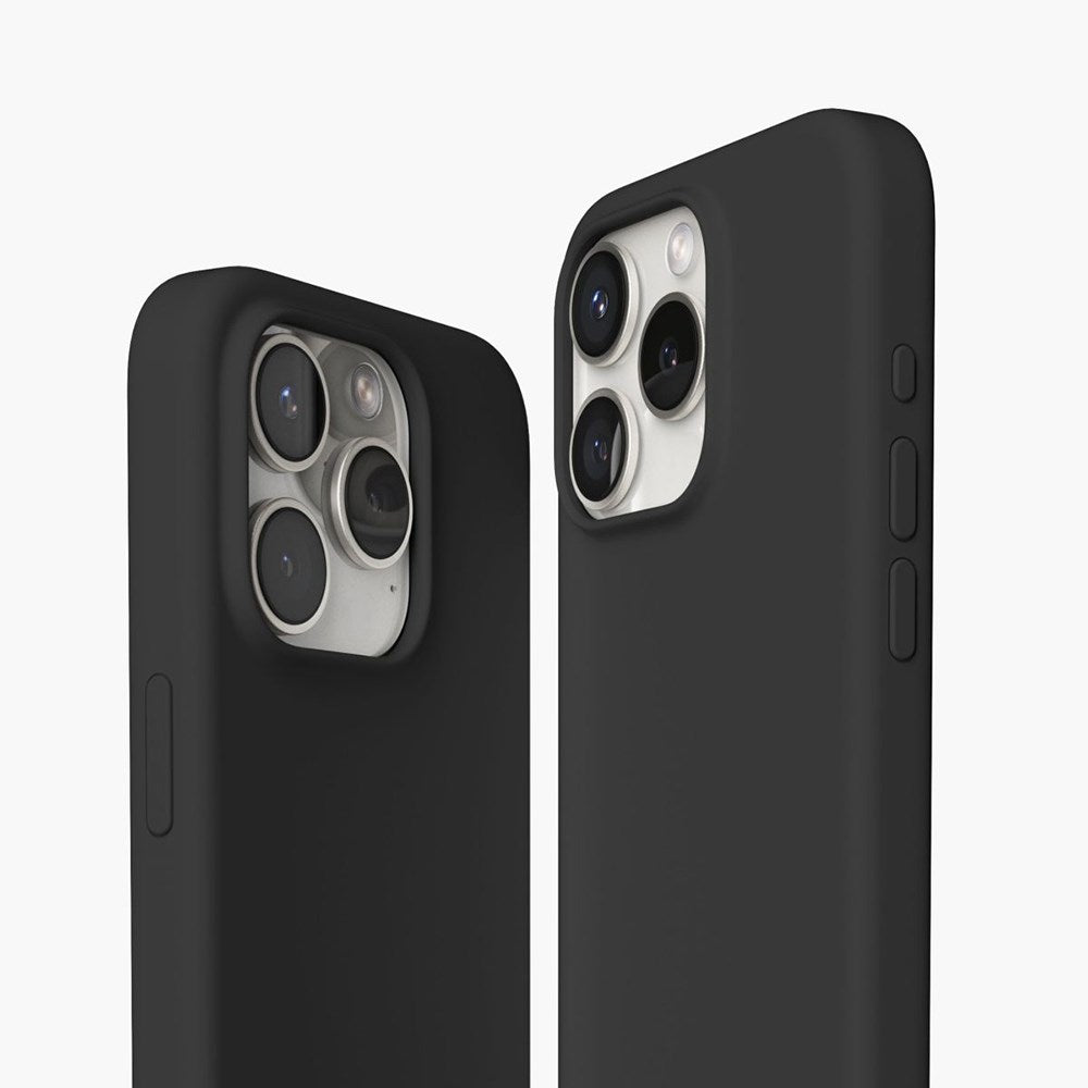 Vonmählen iPhone 15 Pro Max Eco Silikone Cover - MagSafe Kompatibel - Sort